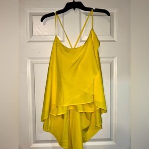Shein Curve Yellow Long Summer Fancy Spaghetti Strap Top!